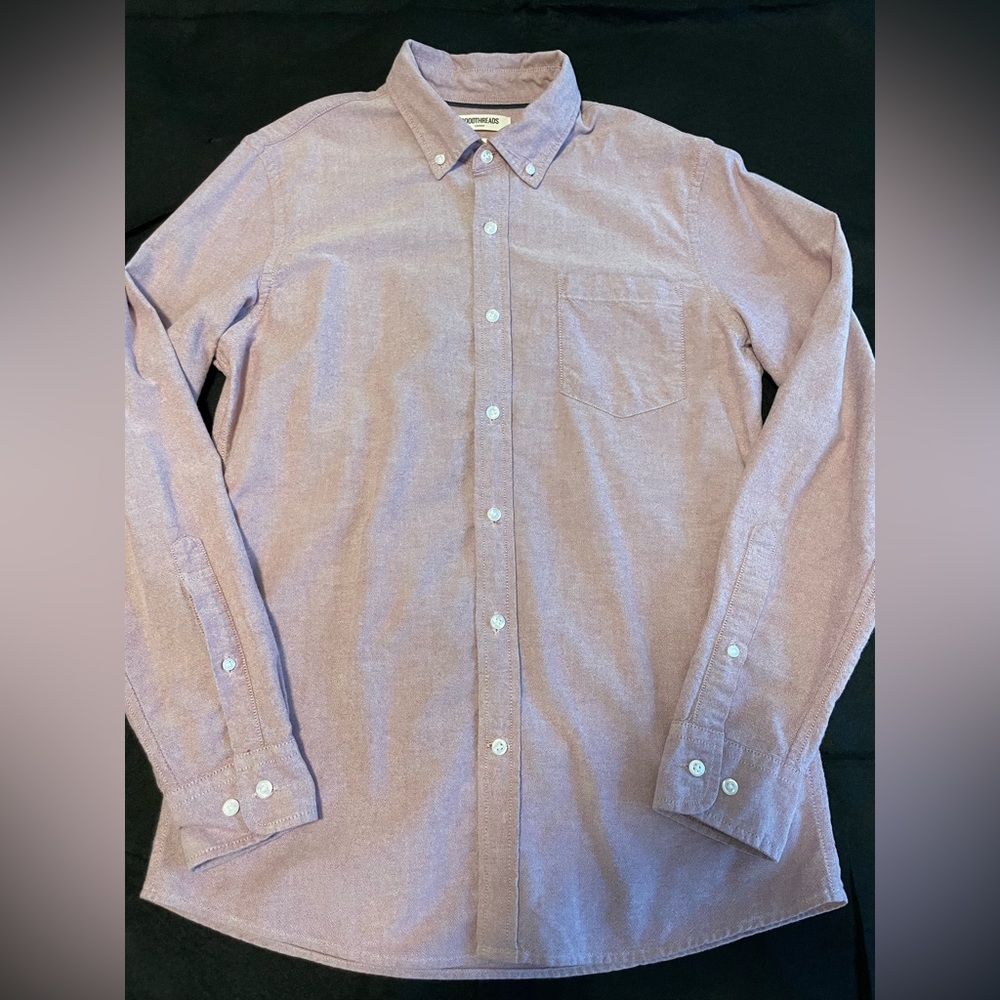 GoodThreads Mens Slim Fit Oxford w/ Pocket Red Size Medium (M)